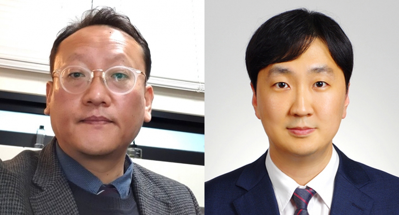 사진 왼쪽부터 김진관, 윤대위 교수. /중원대 제공